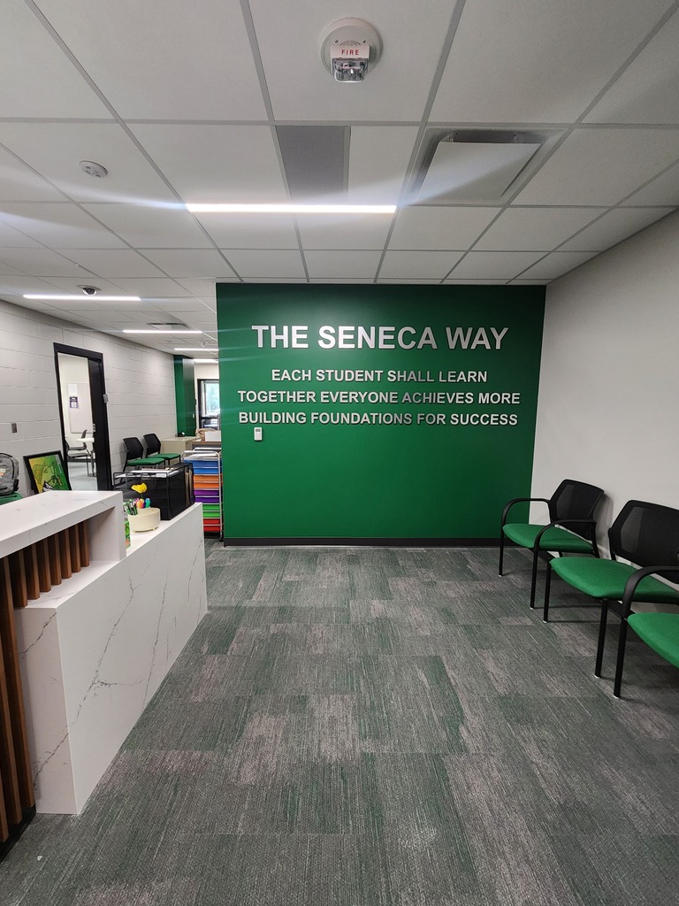 The Seneca High School Board of Education and Administration Team celebrated a ribbon cutting ceremony on Wednesday night as we unveiled our newly renovated Main and Guidance Offices.