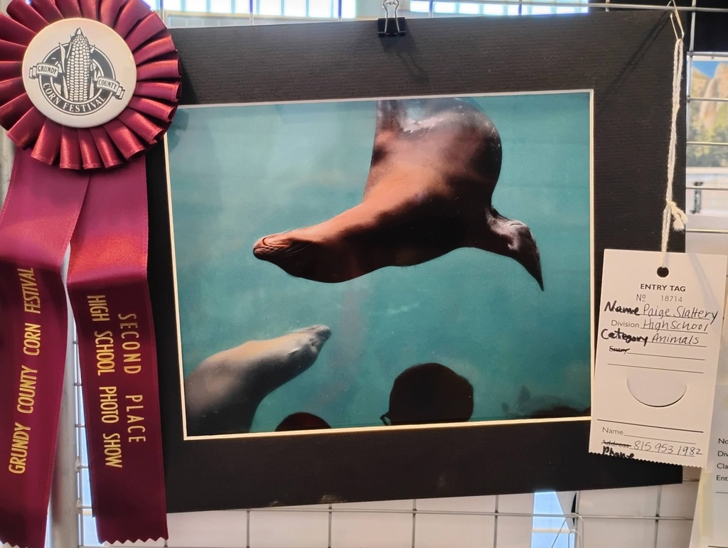 Seneca High School had several art students participating in the high school division of the Morris Corn Fest Photo and Art Show over the weekend.