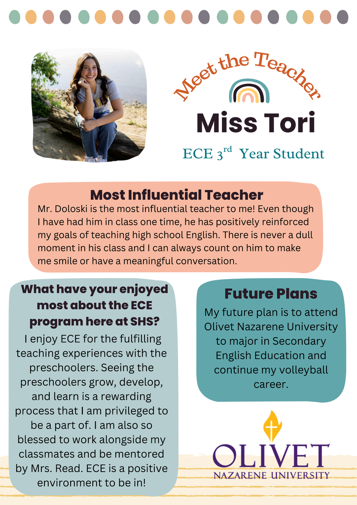 ECE Senior Spotlight - Tori Skelton