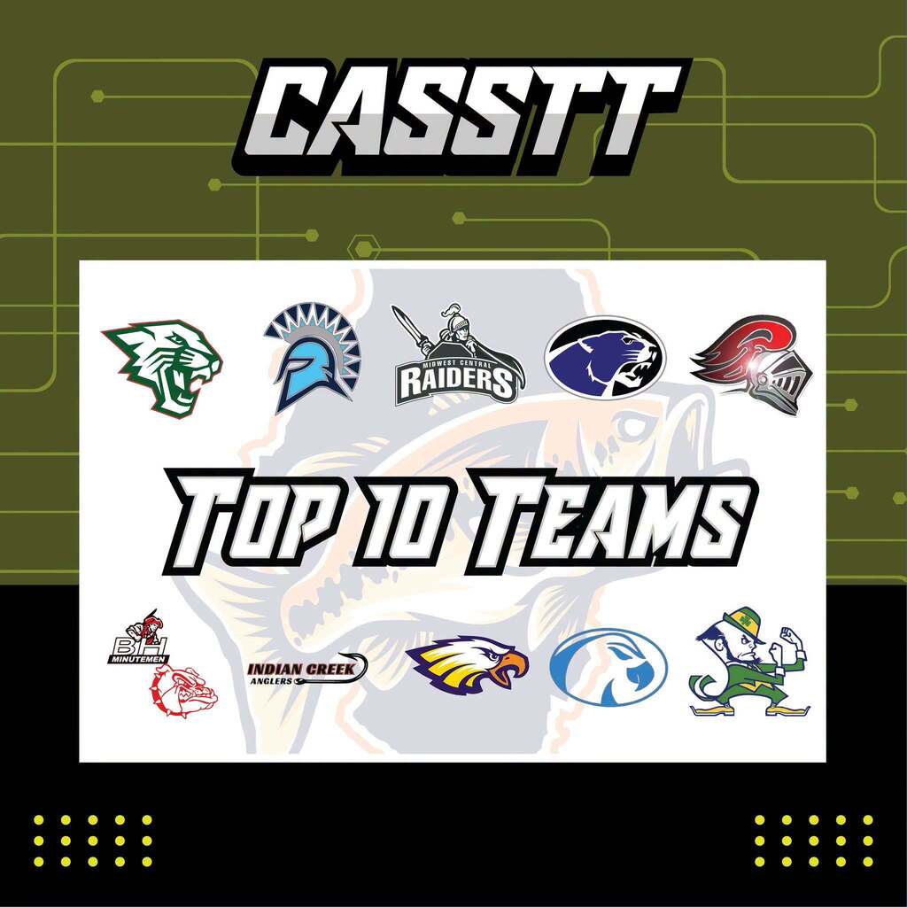 The Bass Fishing Team is currently 2nd Place in the ICASSTT Northern Division and they broke into 10th Place overall in the ICASSTT State Standings.