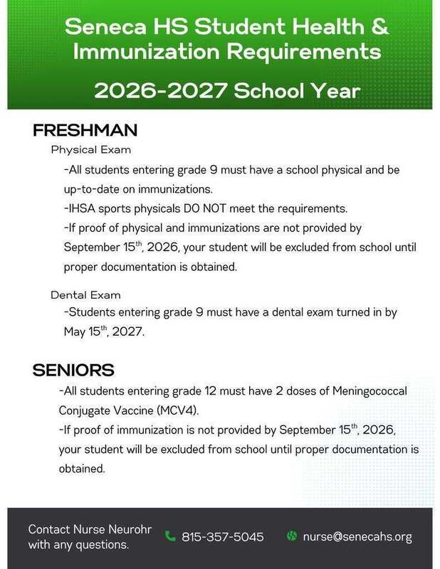 2026-2027 Health & Immunization Requirements
