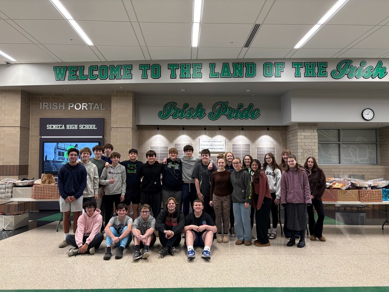 Seneca High School distributed its 3rd Annual Thanksgiving Basket Program on Monday.