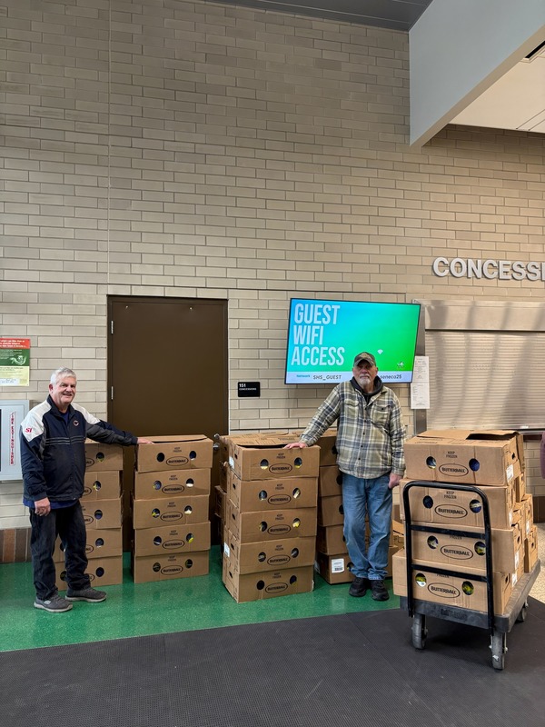 Seneca High School distributed its 3rd Annual Thanksgiving Basket Program on Monday.