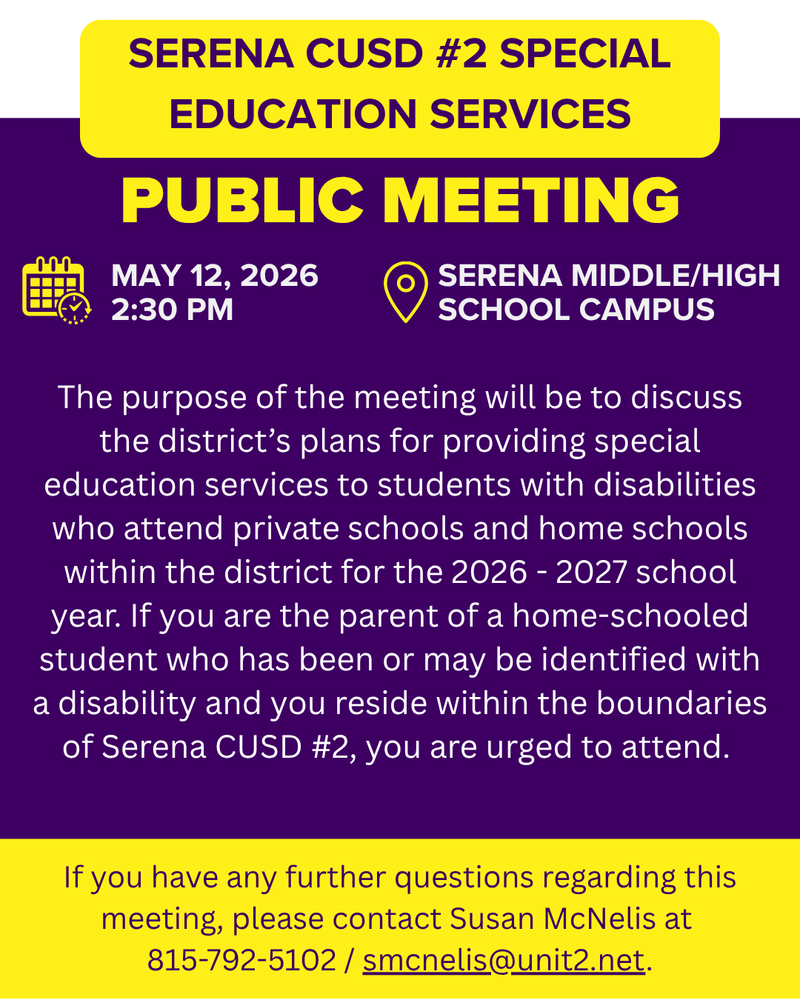 Student Services Public Meeting
