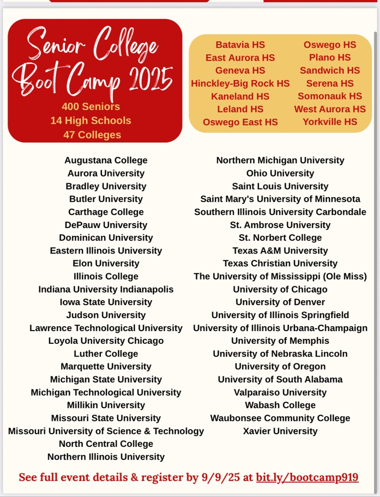 senior boot camp
