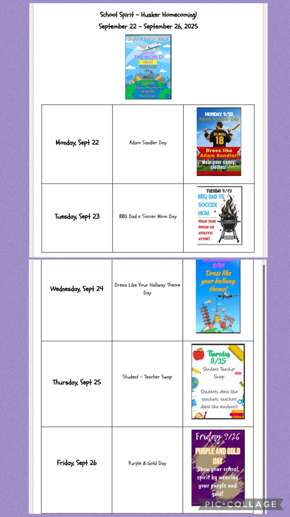 hoco spirit week