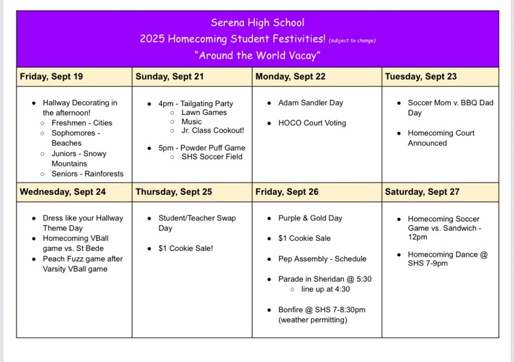 hoco student events