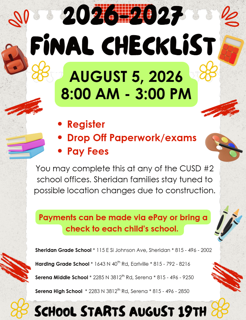 final checklist