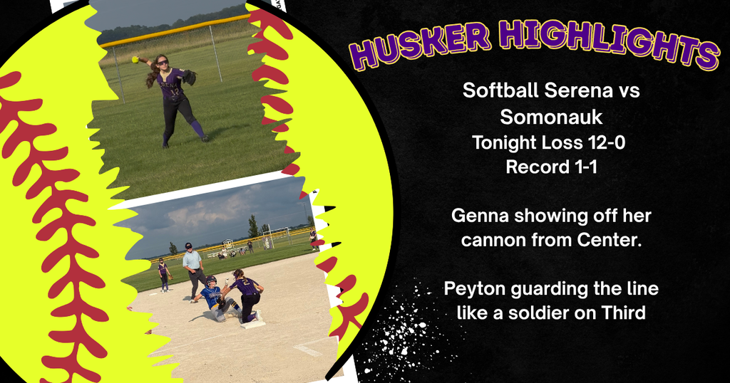 Husker Highlighted athletes in softball