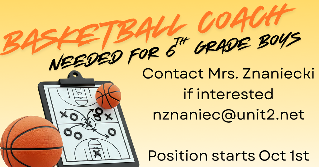 Orange Hue gradient background with basketball and coach clipboard