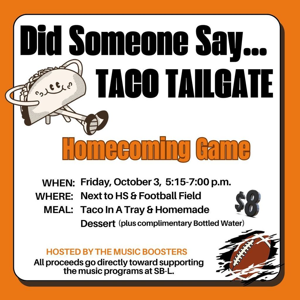 Homecoming Taco Tailgate Poster