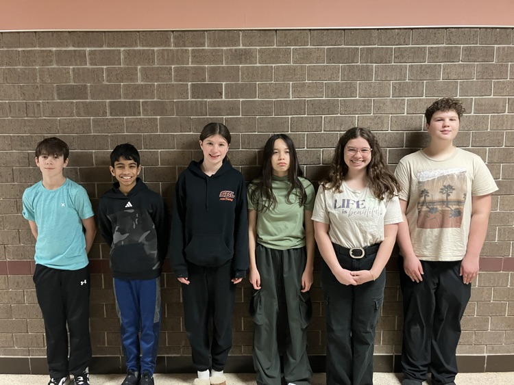 L to R: Isaac Robertson-Trombone, Andrew Philip-Percussion, Bella Cappetta-Tuba, Nika Aldana-Clarinet, Sophia Cappetta-Flute, Bode Bockenstedt-Clarinet
