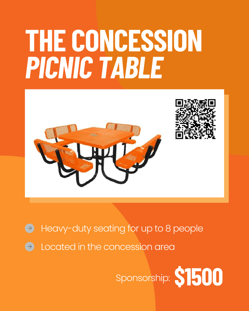 The Concession Picnic Table