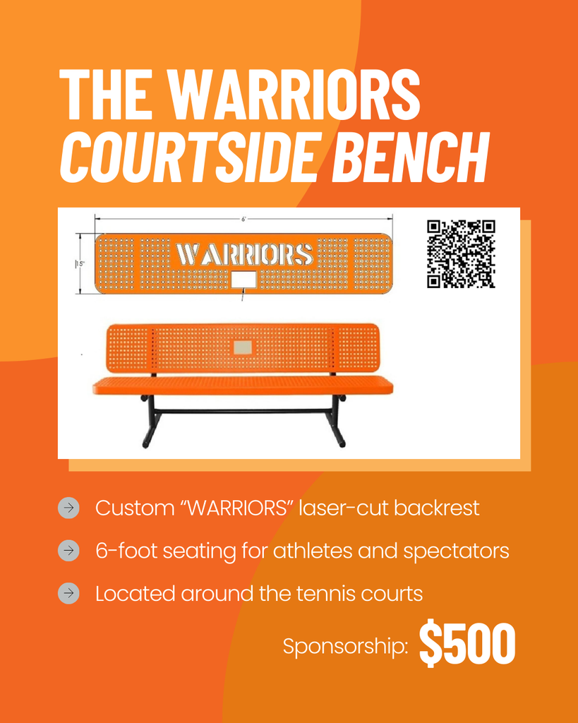 The Warriors Courtside Bench