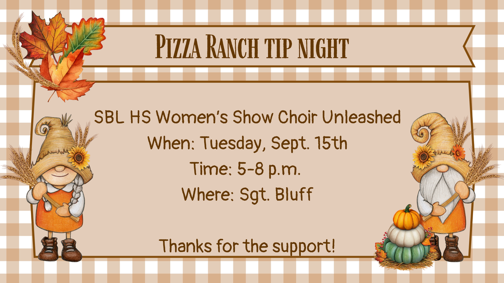 Show Choir Tip Night Poster