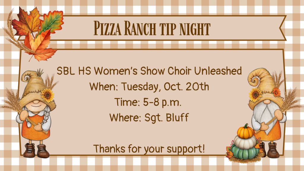 Pizza Ranch Tip Night Poster