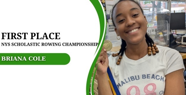 First pl ace NYS Scholastic Rowing Champion Briana Cole