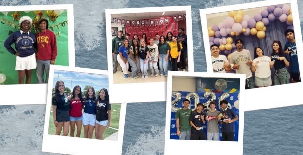 Collage of graduating seniors.