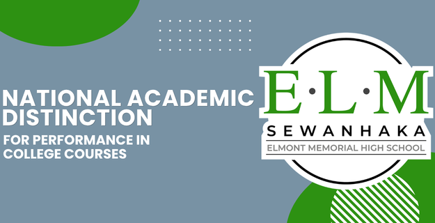 National academic distinction award banner