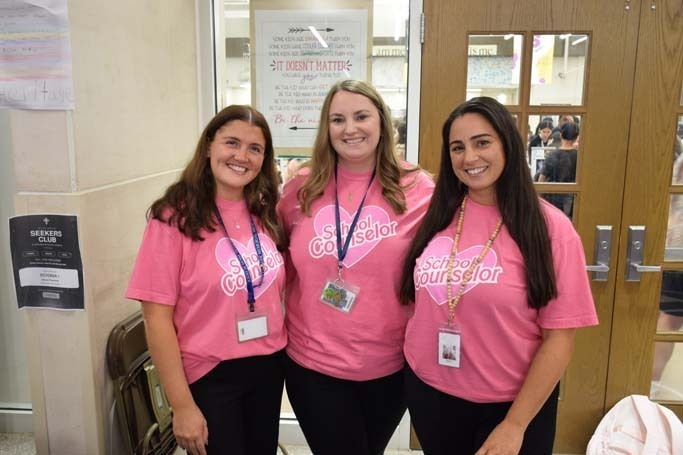 Students and teachers during college and career fair.