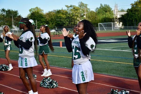 Cheerleaders at Homecoming