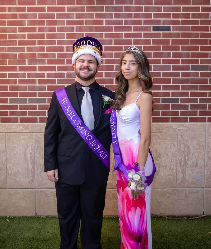 Homecoming king and queen.