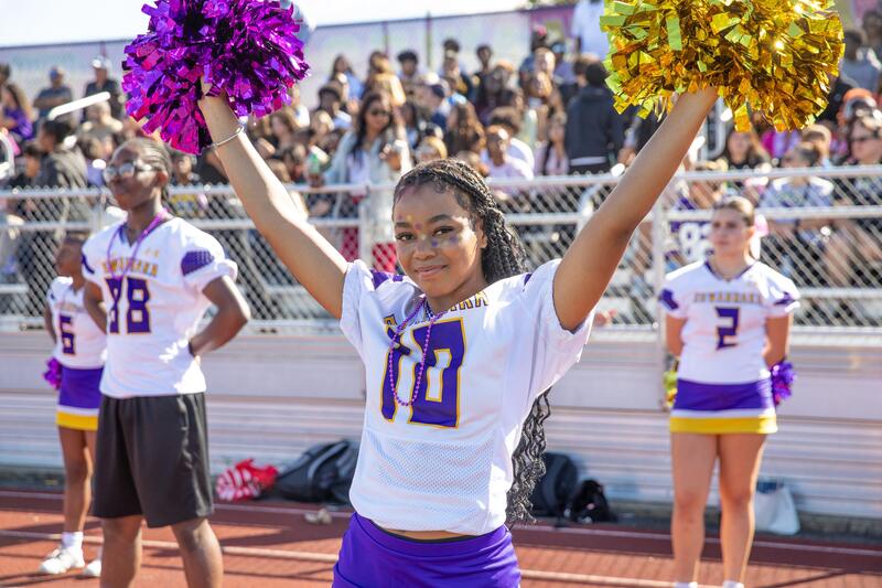 Student cheerleaders.