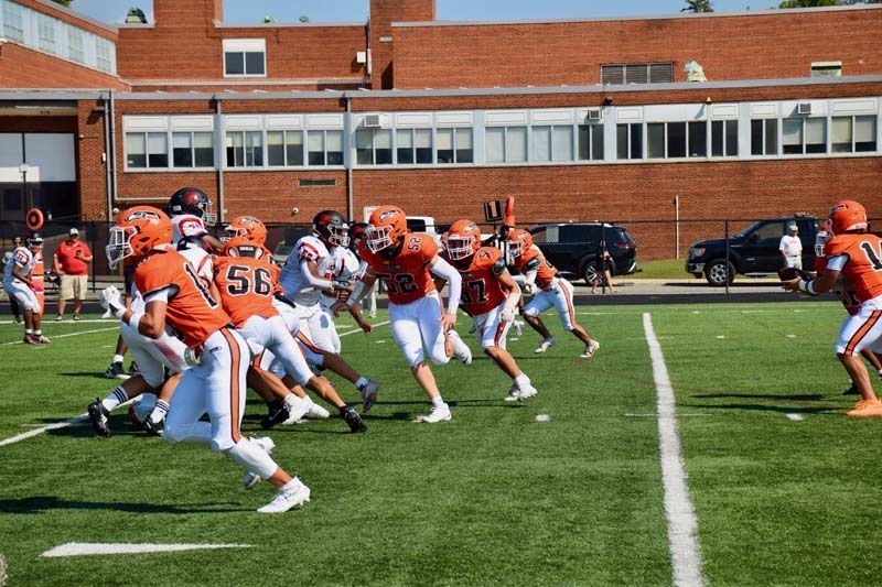 Carey Seahawks are pictured during the game.