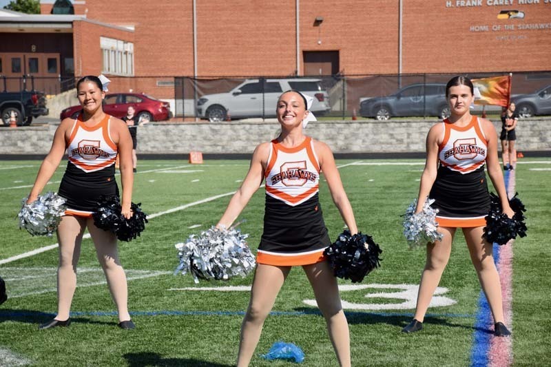 Pirettes perform during halftime