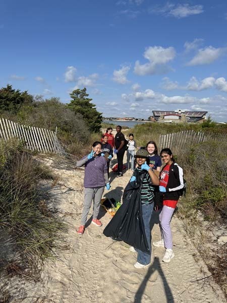 Ecology Club and Student Council attended our school's annual beach clean-up at Zach’s Bay Beach in Jones Beach State Park.