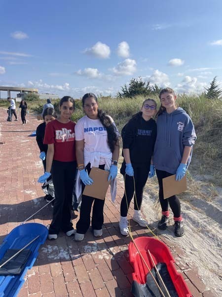 Ecology Club and Student Council attended our school's annual beach clean-up at Zach’s Bay Beach in Jones Beach State Park.