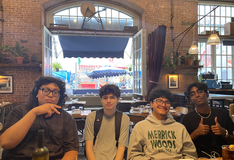 students at the italian fest