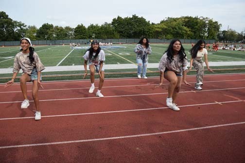 Step Team performs during halftime show.