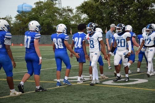 Gladiator football player is pictured on the field.