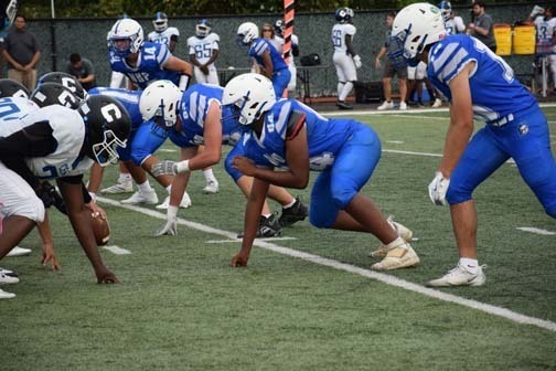 Gladiator football player is pictured on the field.