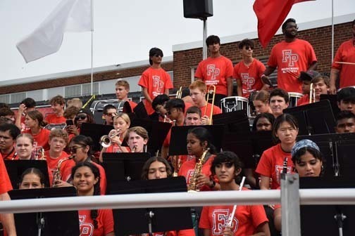 Marching Band plays during the game.