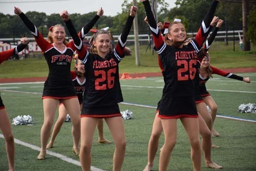 The Florettes perform during halftime.
