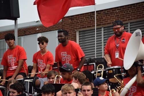 Marching Band plays during the game.