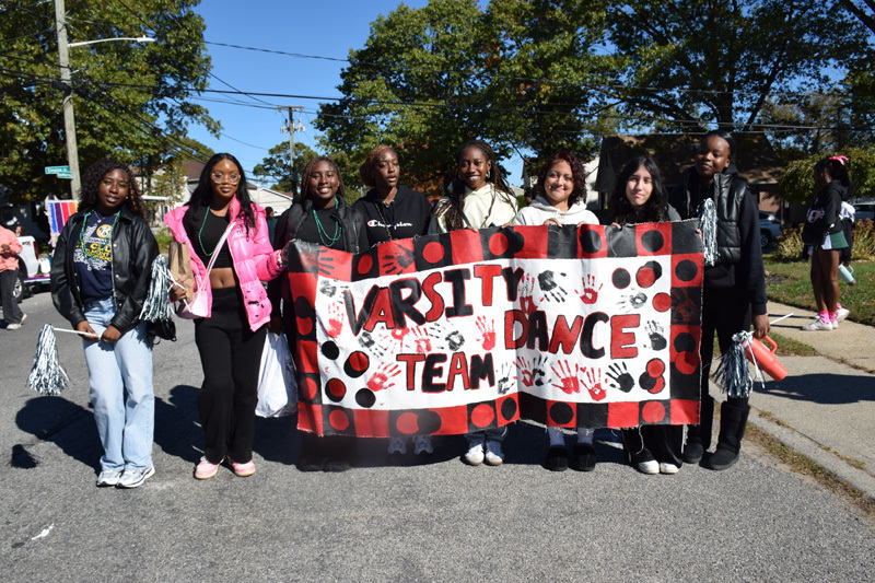 students in parade