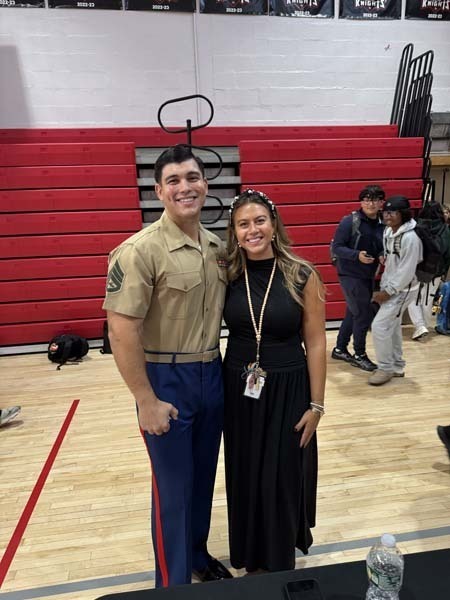 Students listening to guest speaker.