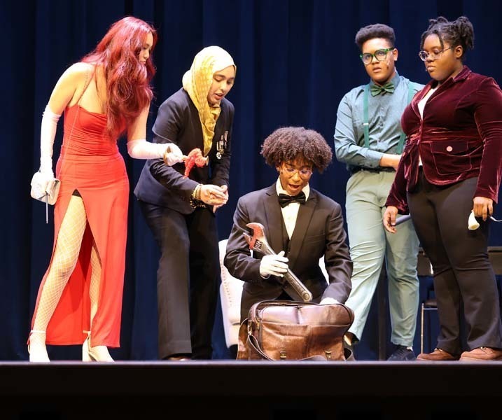 The Senior High Drama Club led audiences through a fun “whodunnit?” during their stage production of “Clue” in November. The student-actors did an amazing job!
