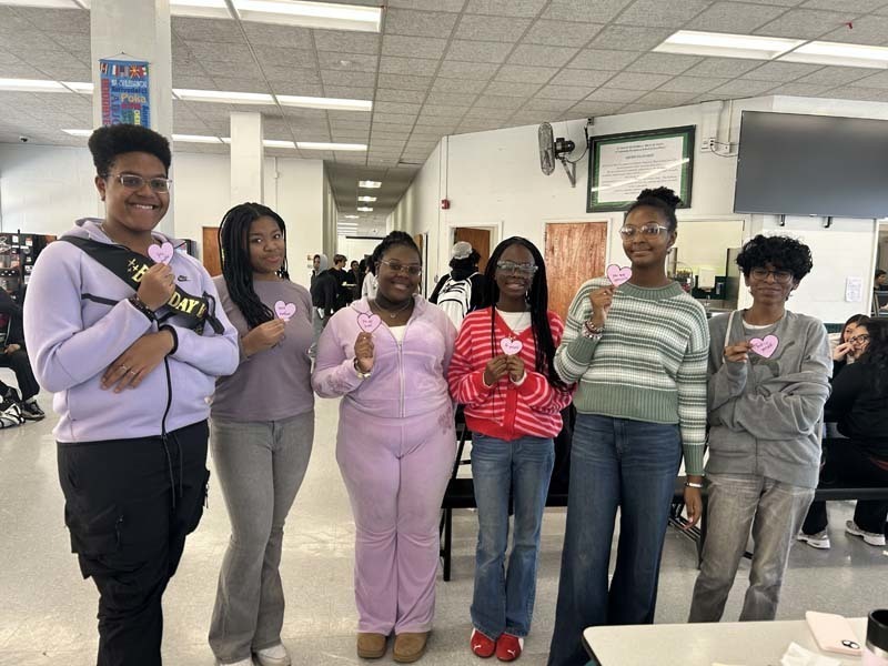 Our school joined the nationwide movement of P.S. I Love You Day on Feb. 13. Students wore purple and decorated hearts with positive messages. 