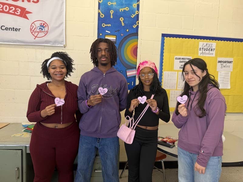Our school joined the nationwide movement of P.S. I Love You Day on Feb. 13. Students wore purple and decorated hearts with positive messages. 