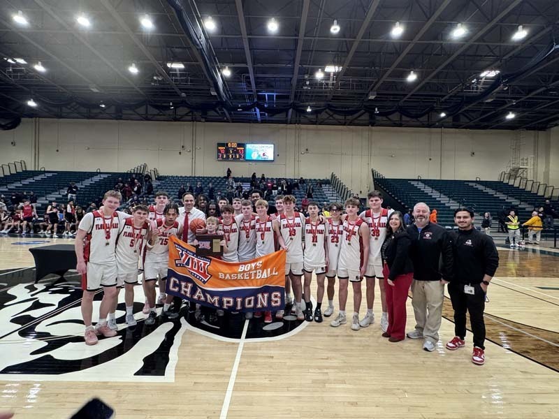 Floral Park Memorial High School’s varsity boys basketball team