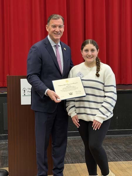 Congratulations to Rowan DeJean, Maxxine Pena and Mia Verde for participating in Congressman Thomas Suozzi’s 2026 Congressional Art Competition!
