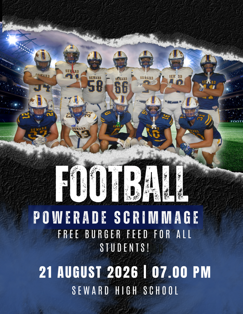 Football team promoting scrimmage.