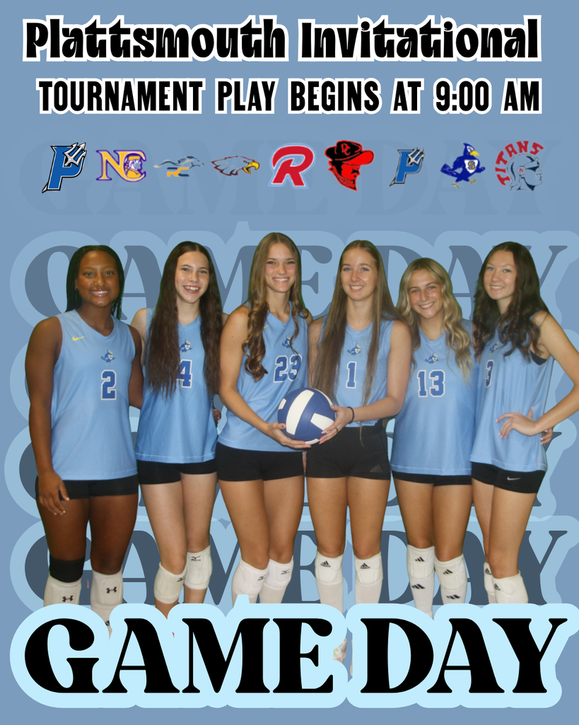 Volleyball players posing for game day photos.