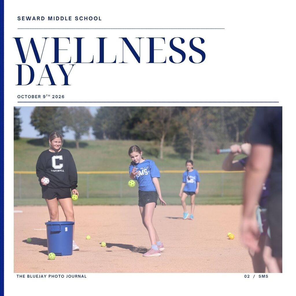 Seward Middle School students enjoyed a change of pace on Friday during Wellness Day, participating in a variety of activities focused on health and well-being.  Thank you to the Concordia University students who spent the day with us, sharing their time, energy, and enthusiasm!