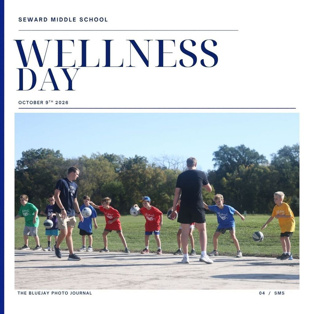 Seward Middle School students enjoyed a change of pace on Friday during Wellness Day, participating in a variety of activities focused on health and well-being.  Thank you to the Concordia University students who spent the day with us, sharing their time, energy, and enthusiasm!