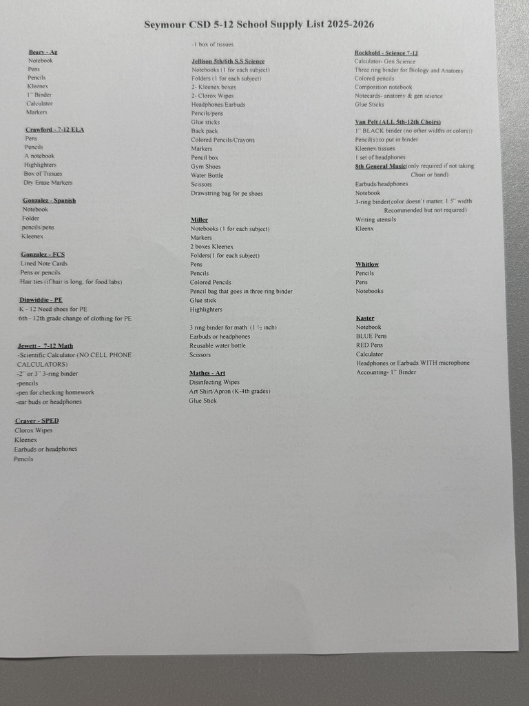 School Supply List 25-26.2